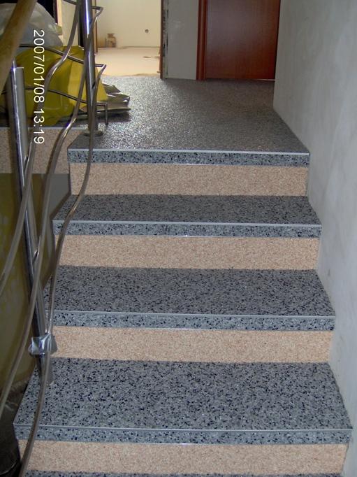 kamienne dywany przykład "schody"