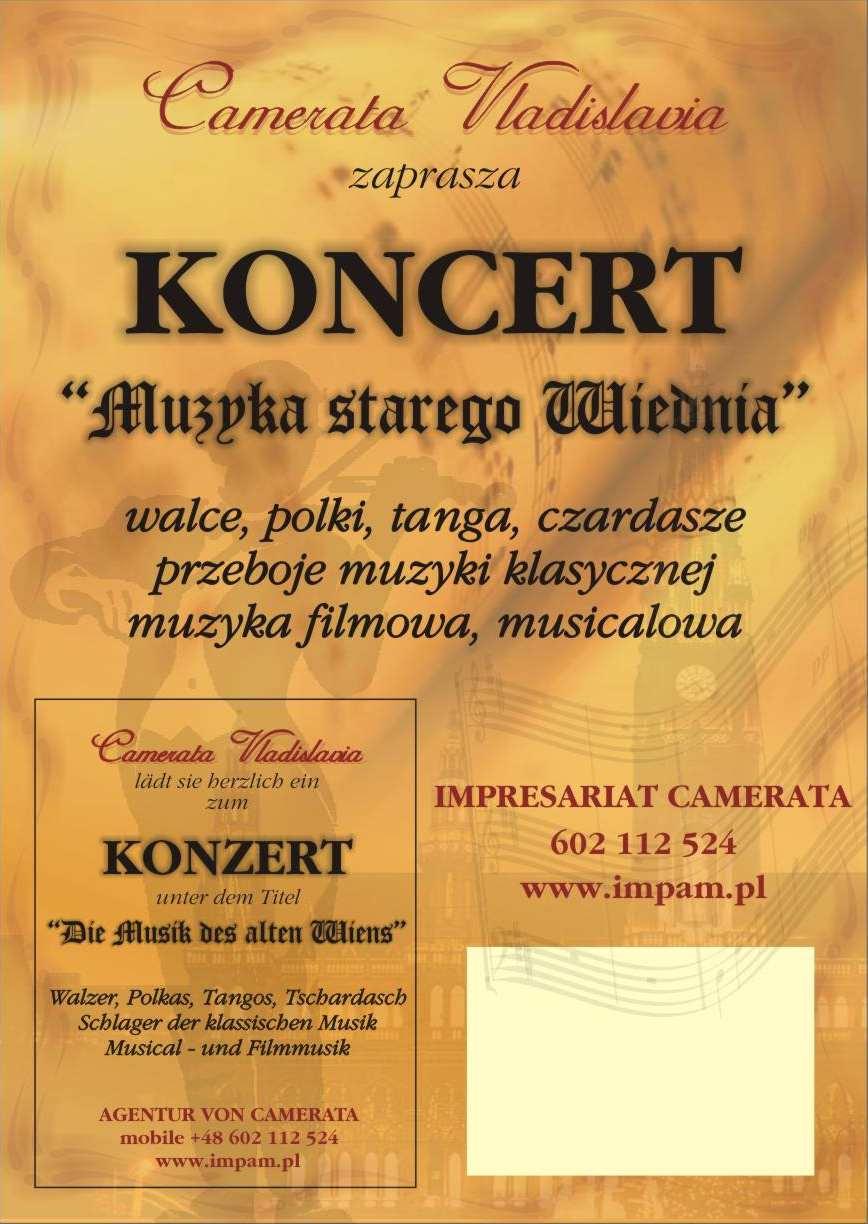 Impresariat Camerata we Włocławku Zaprasza, Włocławek, kujawsko-pomorskie