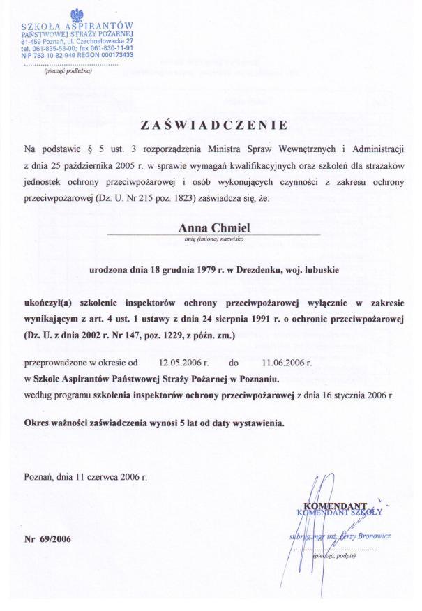 Usługi z zakresu BHP !!!KOMPLEKSOWA OBSŁUGA!!!, lubuskie