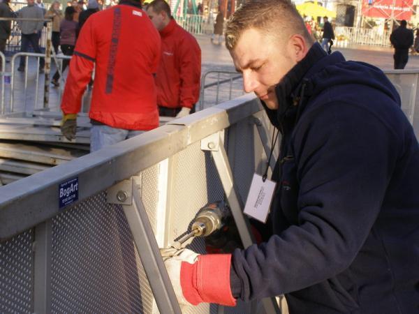 Organizacja imprez masowych, barierki ochronne, Gdańsk, pomorskie