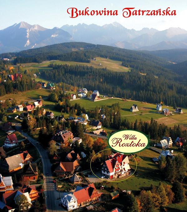 Bukowina Tatrzańska - Willa roztoka - pokoje, małopolskie