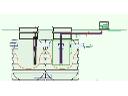 Oczyszczalnia PEHD z wbudowanym bioreaktorem - schemat