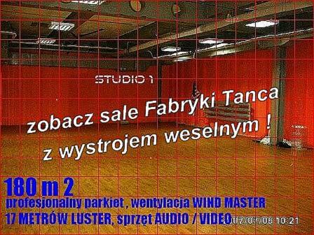 SALA WESELNA w POLSKIEJ FABRYCE TANCA - SUUUPER !, Gdańsk, pomorskie