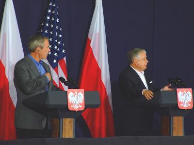 Wizyta prezydenta Bush'a w Gdańsku - konferencja prasowa - 8 czerwca 2007 - kliknij, aby powiększyć