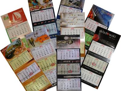 Kalendarze trójdzielne - kliknij, aby powiększyć
