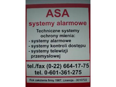 ASA - systemy alarmowe - kliknij, aby powiększyć