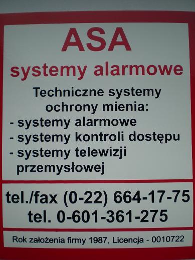 ASA - systemy alarmowe