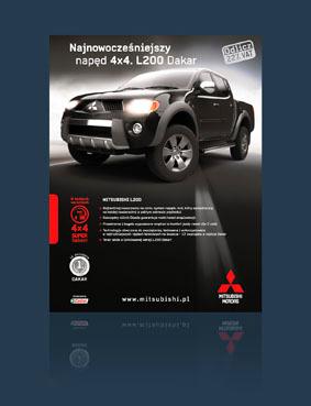 Mitsubishi L200 - reklamy prasowe