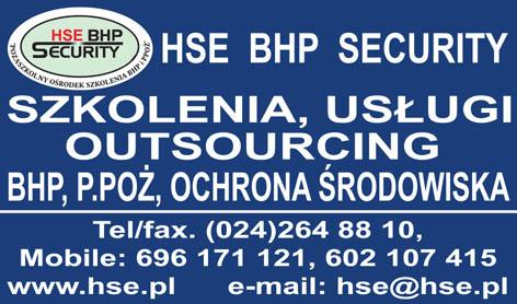 Outsourcing bhp,p.poż,szkolenia, Płock, mazowieckie