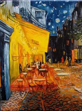 kopia obrazu "Kawiarenki" - Van Gogha