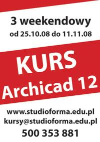 Kurs Archicada, projektowanie wnętrz, WARSZAWA, mazowieckie