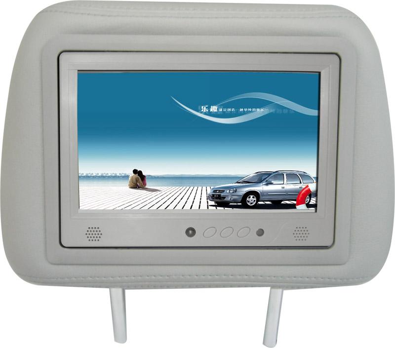 LCD-TFT zaglowki samochodowe z wbudowanym czytnikiem kart SD,CF,HDD