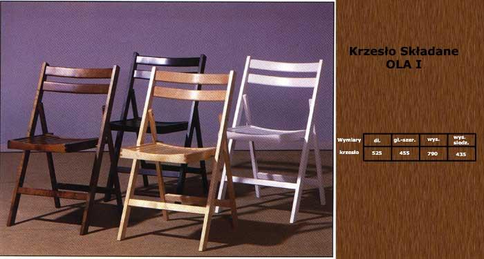 Krzesła składane - drewno - buk, Gorlice, małopolskie