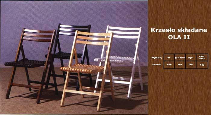 Krzesła składane - drewno - buk, Gorlice, Sękowa, małopolskie