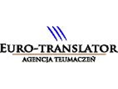 Agencja tłumaczeń Euro-translator - kliknij, aby powiększyć
