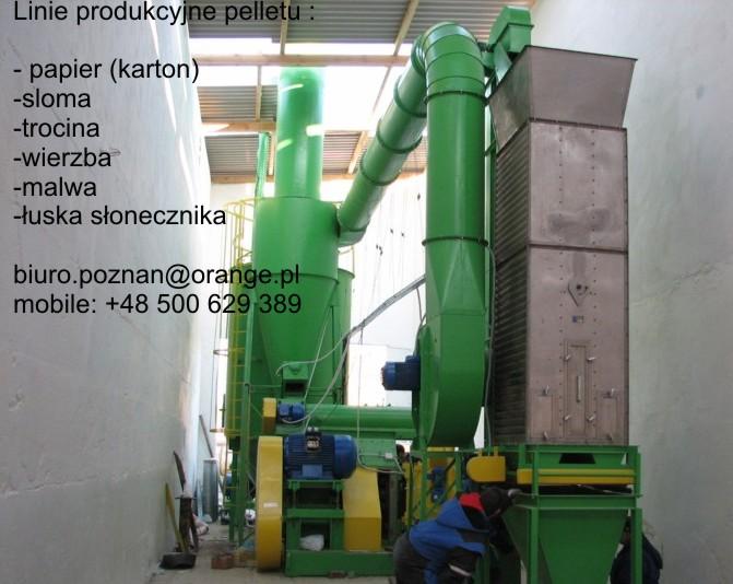 Linie do produkcji pellets z papieru (kartonu)i in, Poznan, wielkopolskie