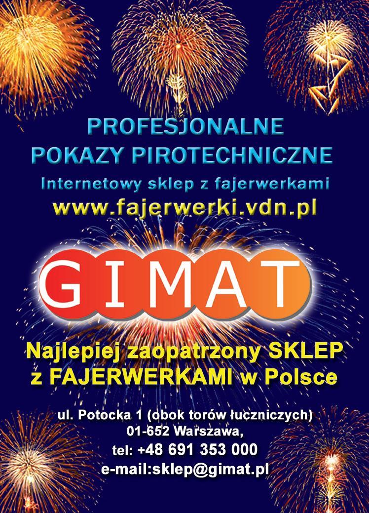 GIMAT - POKAZY FAJERWERKÓW