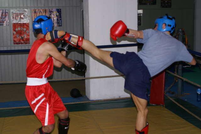 muay thai- sparing w klubie PALESTRA