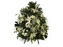 wieniec pogrzebowy biale mieszane kwiaty 150pln