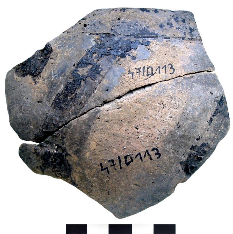 Przykład barwnika organicznego na naczyniu z okresu neolitu