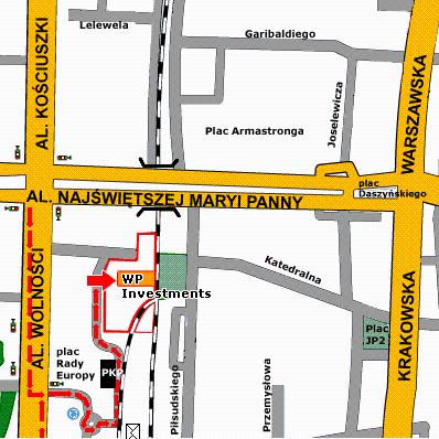 Mapa dojazdu do naszej siedziby