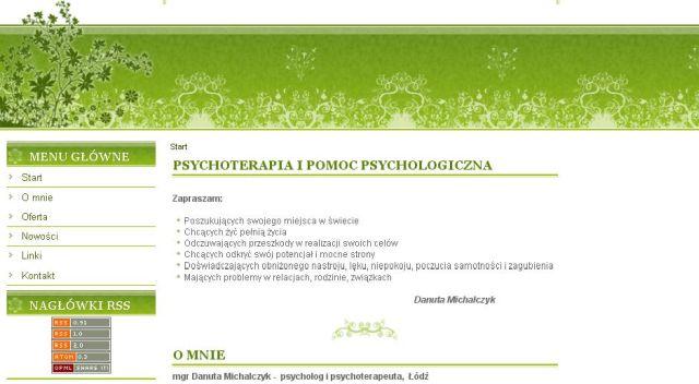Danuta Michalczyk psycholog, psychoterapia Łódź, łódzkie