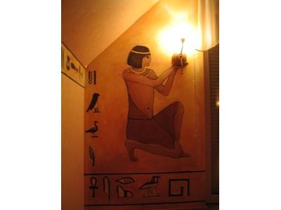 Sypialnia w stylu egipskim - kliknij, aby powiększyć