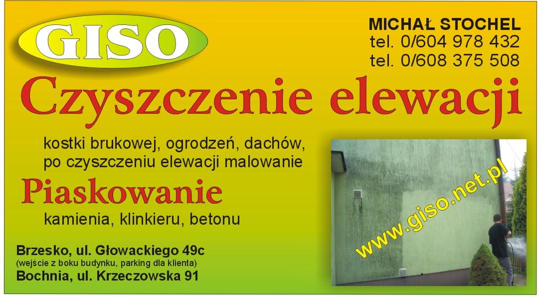 CZYSZCZENIE ELEWACJI, MYCIE, PIASKOWANIE MALOWANIE, Brzesko, małopolskie