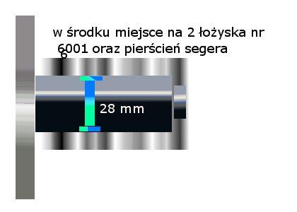 Rolka do traka Wood - Mizer - średnica otworu w trzpieniu rolki.