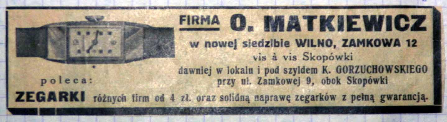 reklama z 1934