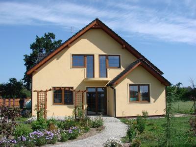 dom jednorodzinny wybudowany w  Długołęce - kliknij, aby powiększyć
