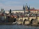 Praga - widok na wzgórze hradczańskie