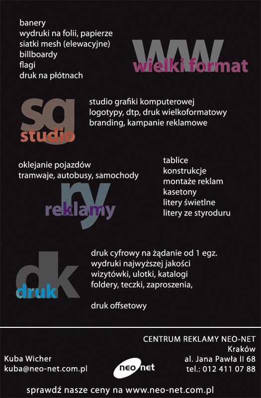 Reklama dla firm - druk wielkoformatowy, Kraków, małopolskie