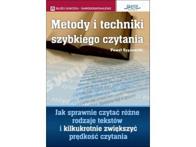 Metody i techniki szybkiego czytania - kliknij, aby powiększyć