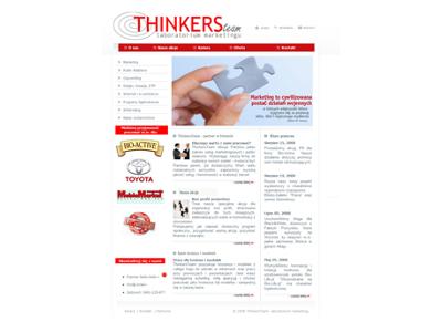Nasza strona www.thinkersteam.pl. Tutaj pozasz nas i naszą ofertę. - kliknij, aby powiększyć