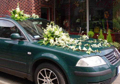 Dekorowanie auta do ślubu, Gliwice, śląskie