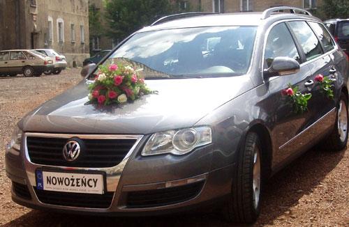 Dekorowanie auta do ślubu, Gliwice, śląskie