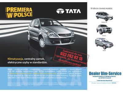 Promocja TATA Indica - zwinny, zgrabny, szybki już za tylko 23 900 zł brutto !!! - kliknij, aby powiększyć