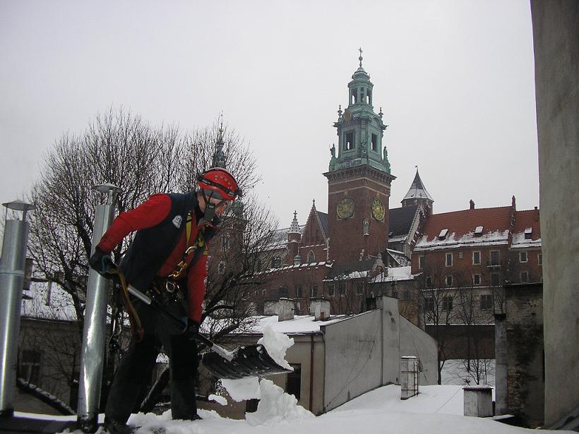 Odśnieżanie dachów LINAREM, Kraków, małopolskie