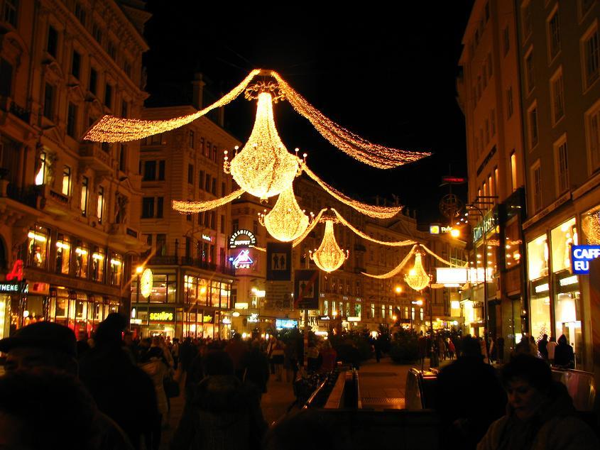 Świąteczny Wiedeń Nocą