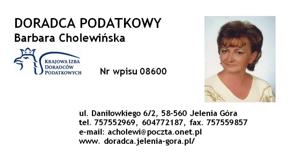 Biuro Rachunkowe Cholewińska Doradca Podatkowy, Jelenia Góra, dolnośląskie