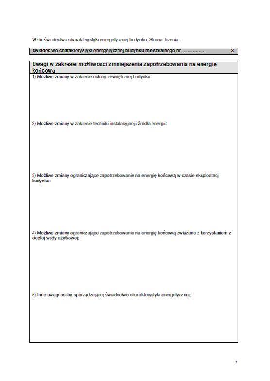 certyfikat energetyczny budynku mieszkalnego- str.3