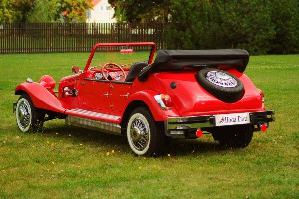 KABRIOLET RETRO ALFA RED 4-OS, DO ŚLUBU, POZNAŃ, wielkopolskie