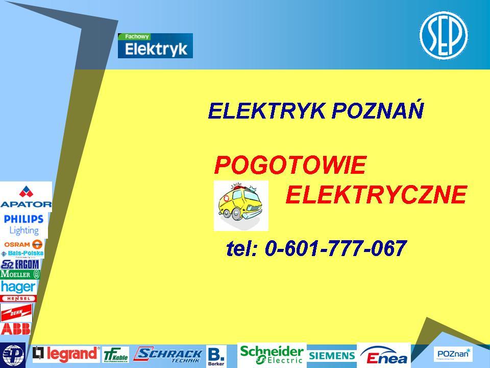 POGOTOWIE ELEKTRYCZNE Poznań, wielkopolskie