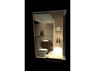 Projekt łazienki - wizualizacja - kliknij, aby powiększyć