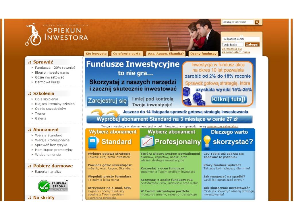 Portal Opiekun Inwestora - strona główna