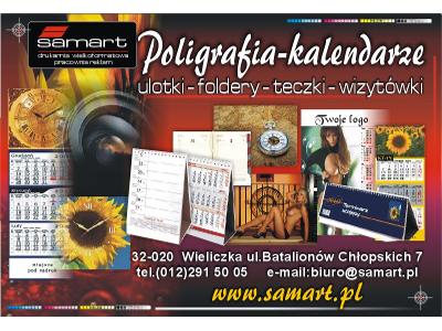 Kalendarze reklamowe, druk projekt kalendarzy, ulotki, foldery, plakaty__www.samart.pl - kliknij, aby powiększyć