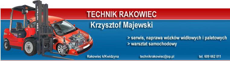 Mechanika pojazdowa, wózki widłowe, Rakowiec, pomorskie