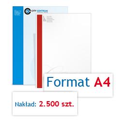 Papier firmowy A4 - 2.500 szt. - full kolor CMYK 4-0