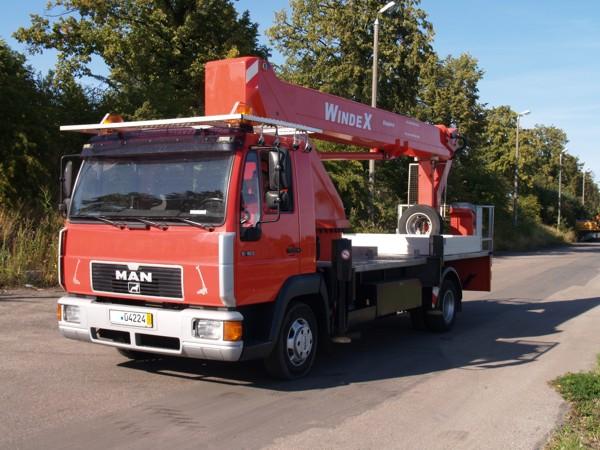 Podnośniki koszowe,nowe i używane 10-40 m Winde, Chojnice, pomorskie